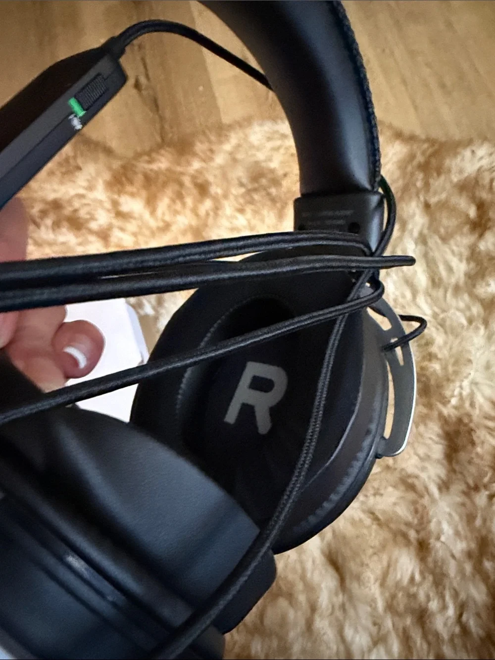 Onn Black and Teal Wired Gaming Headset with USB Controls